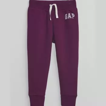 Флисовые джоггеры с логотипом Gap, фиолетовый