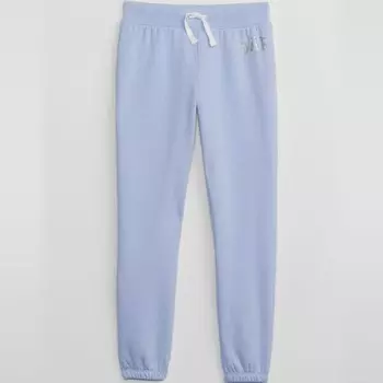 Флисовые джоггеры с логотипом Gap, голубой