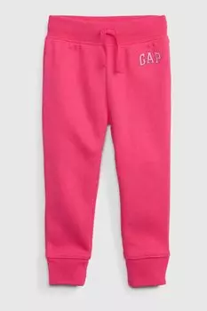 Флисовые джоггеры с логотипом Gap, розовый