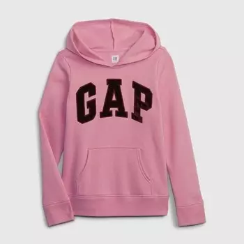 Флисовые джоггеры с логотипом Gap, розовый