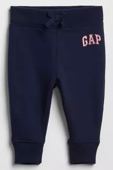Флисовые джоггеры с логотипом Gap, синий