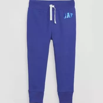 Флисовые джоггеры с логотипом Gap, синий