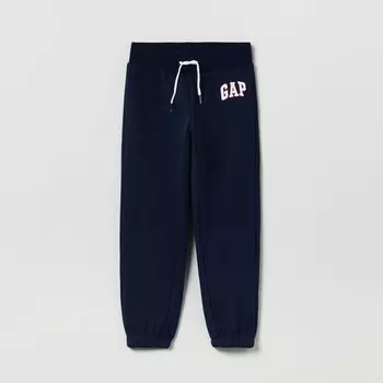 Флисовые джоггеры с логотипом Gap, синий