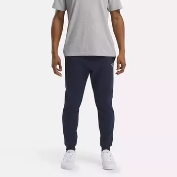 Флисовые джоггеры с маленьким логотипом Identity Reebok, индиго