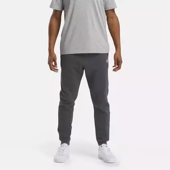 Флисовые джоггеры с маленьким логотипом Identity Reebok, темно-серый