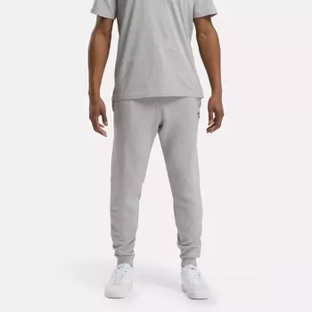 Флисовые джоггеры с маленьким логотипом Identity Reebok, серый