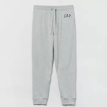 Флисовые джоггеры с вышитым логотипом Gap, серый