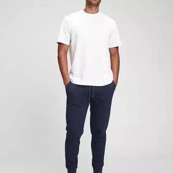 Флисовые джоггеры с вышитым логотипом Gap, синий