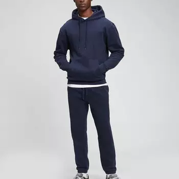 Флисовые джоггеры с завязками на шнурке Gap, синий