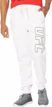 Флисовые джоггеры UFC, белый