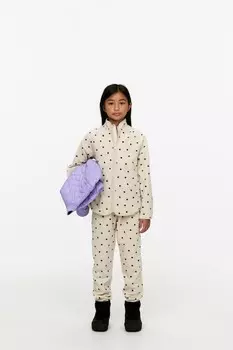 Флисовые леггинсы Arket, бежевый