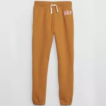 Флисовые леггинсы с вышитым логотипом Gap, желтый