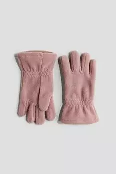 Флисовые перчатки H&M, розовый