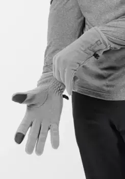 Флисовые перчатки Jack Wolfskin "REAL STUFF GLOVE", серый