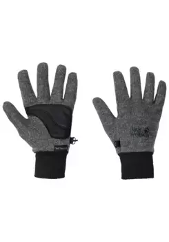 Флисовые перчатки Jack Wolfskin "STORMLOCK KNIT GLOVE", цвет Grafit