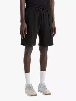 Флисовые шорты Benetton, черный