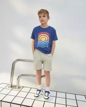 Флисовые шорты-бермуды для мальчиков Kids El Corte Ingls, цвет Visn claro