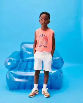 Флисовые шорты-бермуды для мальчиков Kids El Corte Ingls, светло-серый