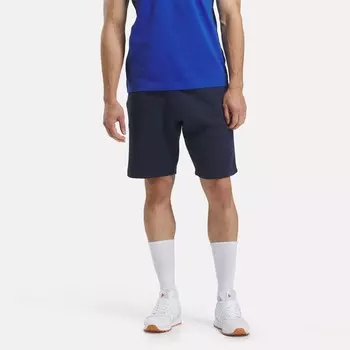 Флисовые шорты Identity с маленьким логотипом Reebok, индиго