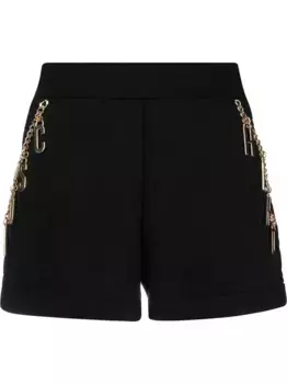 Флисовые шорты из коллаборации с Smiley Moschino, черный