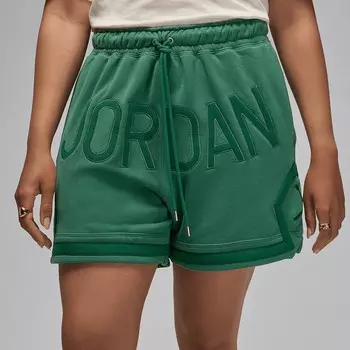 Флисовые шорты Jordan X Nina Chanel Abney, цвет Green Stone