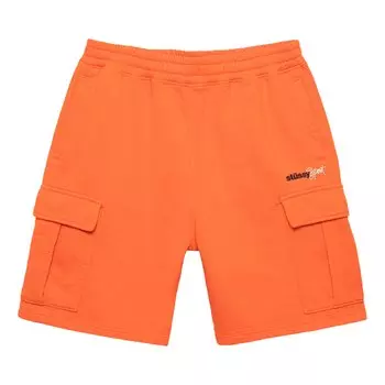 Флисовые шорты-карго Stussy Sport, оранжевые