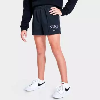 Флисовые шорты Nike Sportswear Trend для девочек, черный