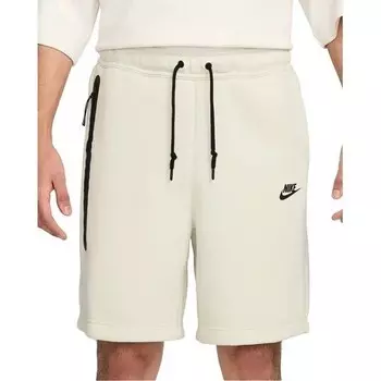 Флисовые шорты Nike Tech, цвет Meeresglasblau/Schwarz