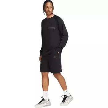 Флисовые шорты Nike Tech, цвет Schwarz/Schwarz