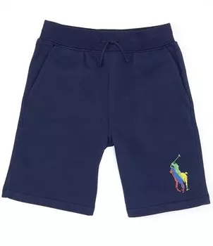 Флисовые шорты Polo Ralph Lauren Big Boys 8–20 Big Pony, синий