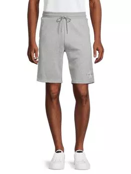 Флисовые шорты с логотипом Calvin Klein, серый
