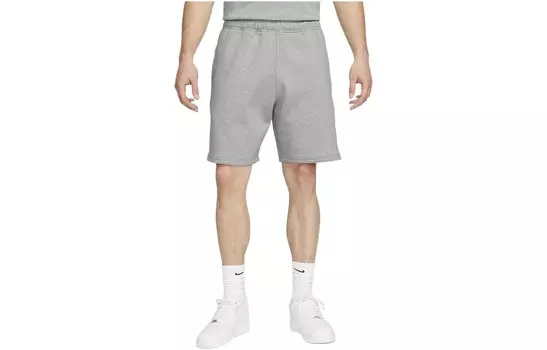 Флисовые шорты Solo Swoosh Nike, темно-серый
