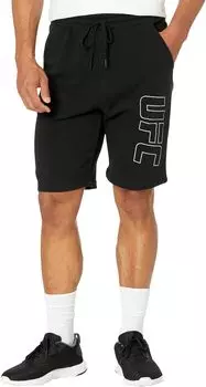 Флисовые шорты UFC, черный