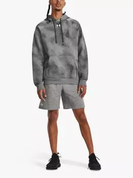 Флисовые шорты Under Armour Rival, светло-хизер/белый