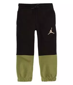 Флисовые спортивные брюки Jordan Little Boys 4-7 Sideline, зеленый