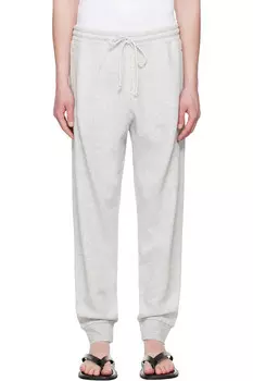 Флисовые спортивные брюки с зауженным низом Skims, серый