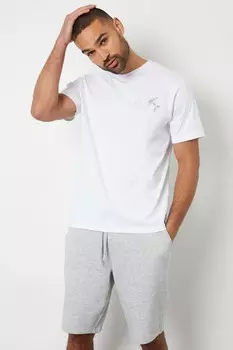 Флисовые спортивные шорты длиной до колена Threadbare, серый