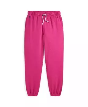 Флисовые спортивные штаны для больших девочек Polo Ralph Lauren, розовый