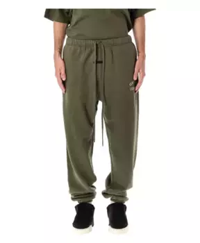 Флисовые спортивные штаны Essential Fear Of God, зеленый