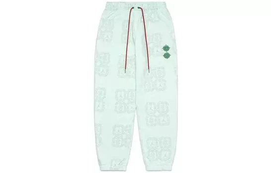 Флисовые спортивные штаны Jordan x Clot Jade Bare Green, Светло-зеленый