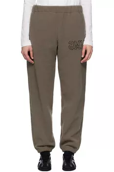 Флисовые спортивные штаны Mm6 Maison Margiela, цвет taupe