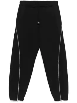 Флисовые спортивные штаны на молнии Mugler, черный