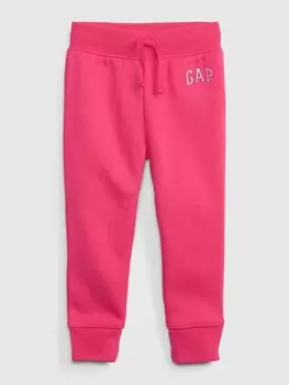 Флисовые спортивные штаны с логотипом Gap, розовый