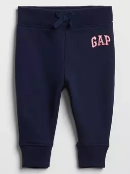 Флисовые спортивные штаны с логотипом Gap, синий
