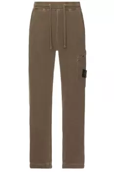 Флисовые спортивные штаны Stone Island, цвет Walnut