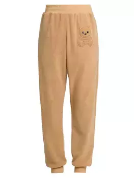 Флисовые спортивные штаны Teddy Bear Moschino, бежевый