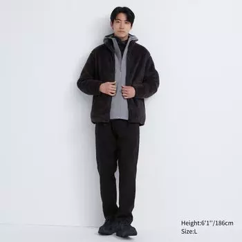 Флисовые термоштаны HEATTECH UNIQLO, черный
