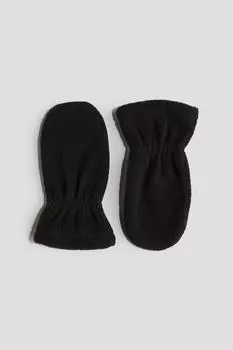 Флисовые варежки H&M, черный