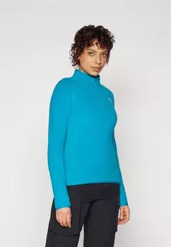 Флисовый джемпер 100 GLACIER 1/4 ZIP The North Face, сине-зеленый
