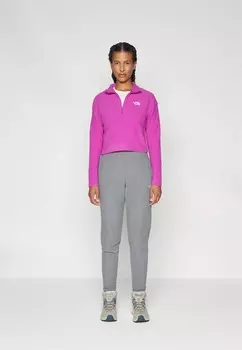Флисовый джемпер 100 GLACIER CROPPED ZIP The North Face, розовый